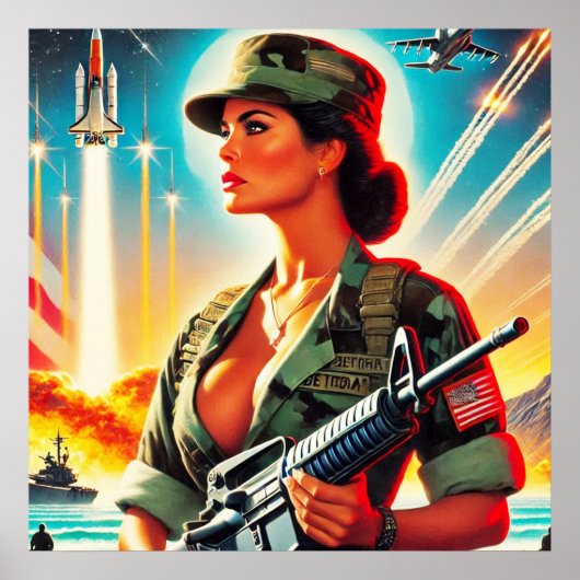 legervrouw poster (Voorkant)