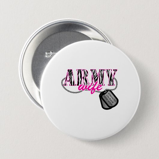 Legervrouw Ronde Button 7,6 Cm (Voorkant /achterkant)