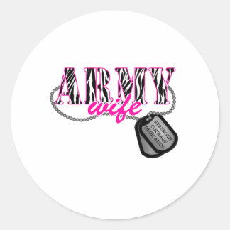 Legervrouw Ronde Sticker