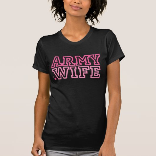Legervrouw (roze) t-shirt (Voorkant)
