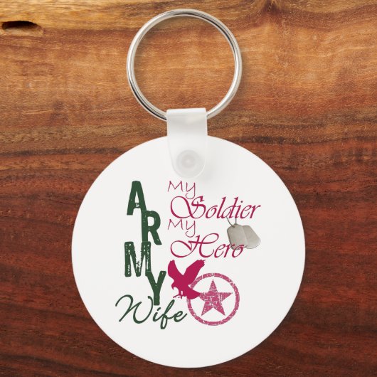 Legervrouw - Soldaat Sleutelhanger (Voorkant)