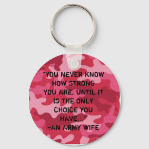 Legervrouw...sterk Sleutelhanger