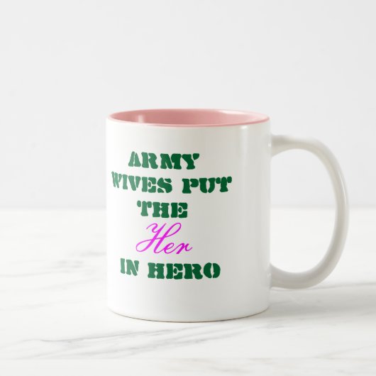 Legervrouwen Mok - Legervrouwen zetten haar in Her (Rechts)