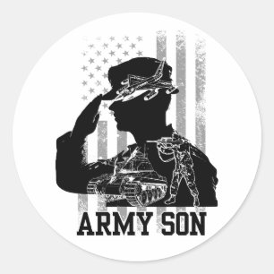 Legerzoon Ronde Sticker