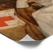  legerzuster met Golden Retriever WW1 Poster (Hoek)