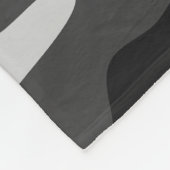 Legerzwart en grijze camouflage, druivensoort 019. fleece deken (Hoek)