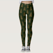 Leggen met gouden kerstballetje leggings (Voorkant)