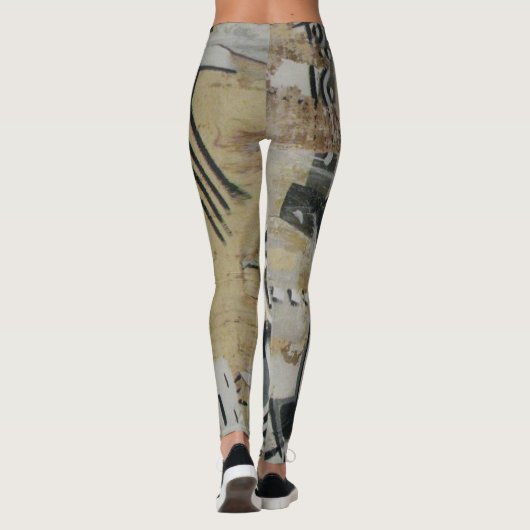 Leggen van de Art Wall op Capricorn Leggings (Achterkant)
