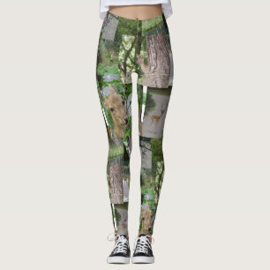 Leggen van het deerpatroon leggings