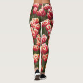 Leggen van rode en witte tulpen leggings (Achterkant)