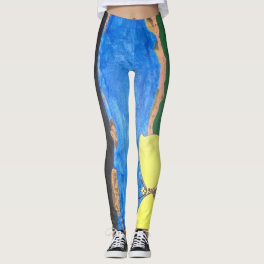 Leggen verven leggings (Voorkant)
