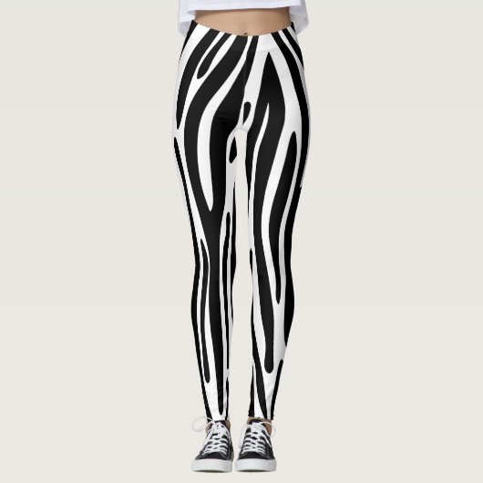Leggen Zebra, dierlijk leggen voor vrouwen Leggings (Voorkant)