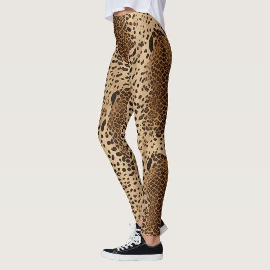 Legging Animal Print Beige Leopardo (Links)