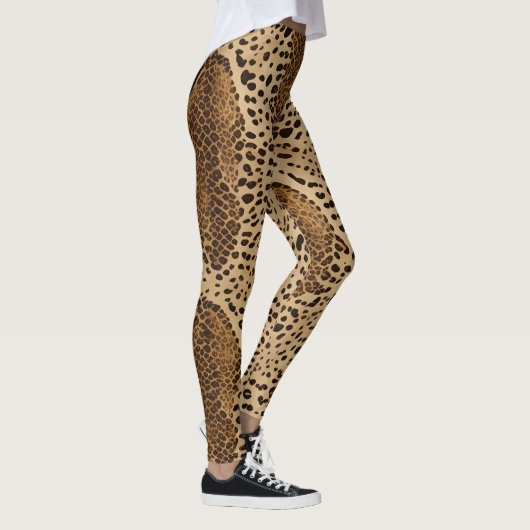 Legging Animal Print Beige Leopardo (Rechts)