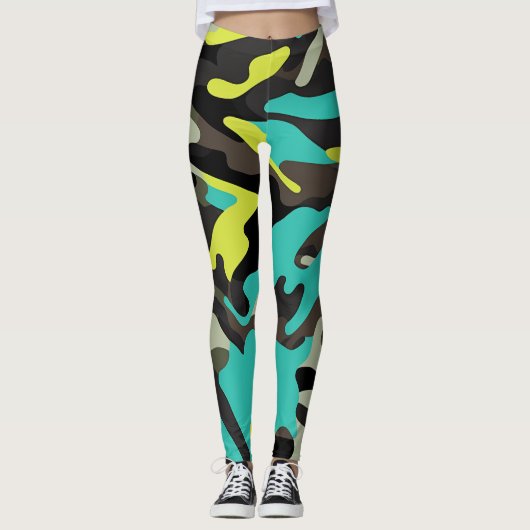 Legging Camo ideal para yoga o el gimnasio (Voorkant)