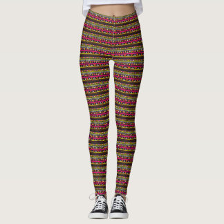 Legging geométrico café