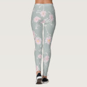 Legging Gris Verdoso Claro Floreado (Achterkant)