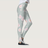Legging Gris Verdoso Claro Floreado (Rechts)