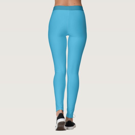 Legging in blauw (Achterkant)