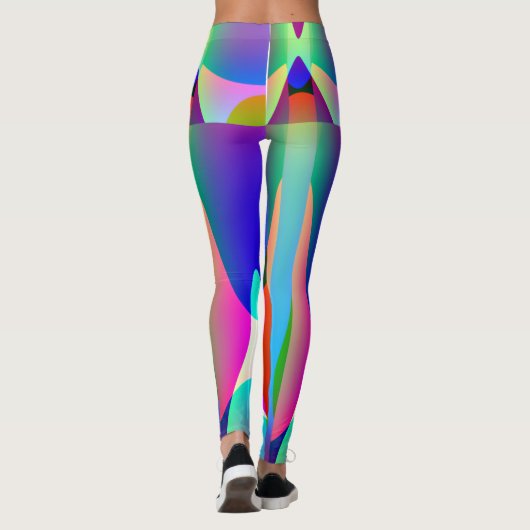 Legging Long Abstrait Multicolore (Achterkant)