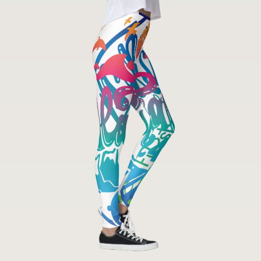 Legging ontwerp van Alaska cruise zomervakantie (Rechts)