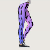Legging, paarse tribal-stijl met verloop leggings (Rechts)