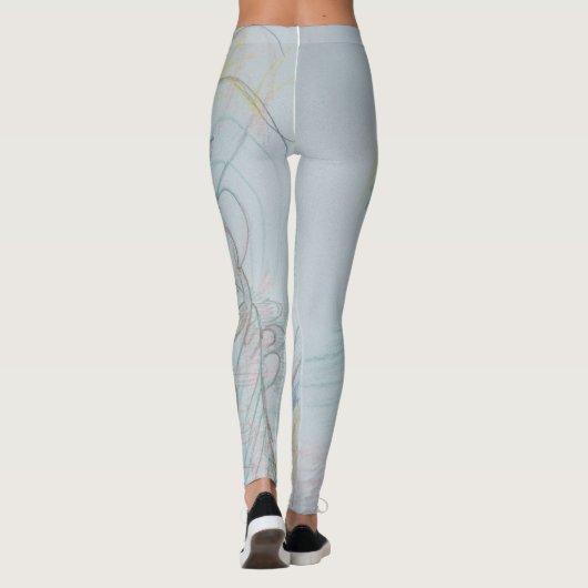 Legging: print Swans Leggings (Achterkant)