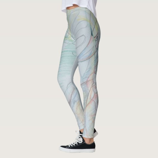 Legging: print Swans Leggings (Links)