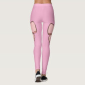 Legging rose pastel noeud papillons  (Achterkant)