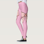 Legging rose pastel noeud papillons  (Links)