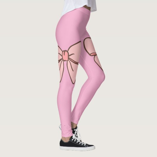 Legging rose pastel noeud papillons  (Rechts)