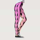 LEGGING, roze tribal, verlopen Leggings (Rechts)