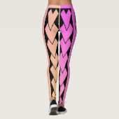 LEGGING, roze tribal, verlopen Leggings (Achterkant)