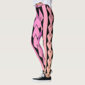 LEGGING, roze tribal, verlopen Leggings (Links)