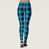 Legging Sky Blue Buffalo Plaid (Achterkant)