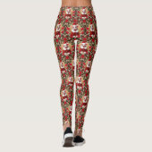 Legging Sphynx Kat Kerstmis Patroon (Achterkant)