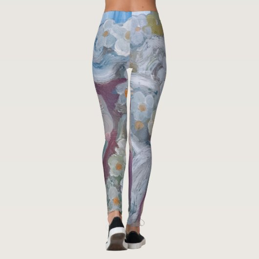 Legging: Spring Blossom Leggings (Achterkant)