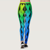 Legging style tribal Verlopende lagune (Achterkant)