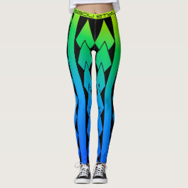 Legging style tribal Verlopende lagune