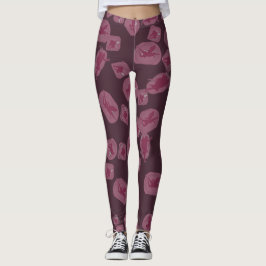 Legging Vrouw Paarse Mystiek – Motief Toverfeeën