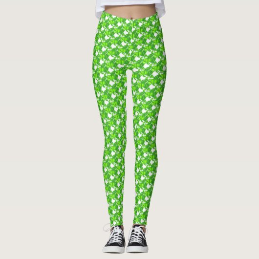 Leggings - 3D Groene Ivy Vines (Voorkant)