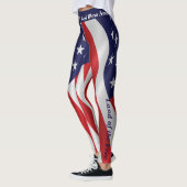 Leggings 4e JULI Amerikaanse vlag Amerikaanse para (Links)