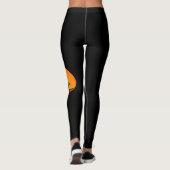 Leggings aan boord "Parachutiste" zwart/Oranje (Achterkant)