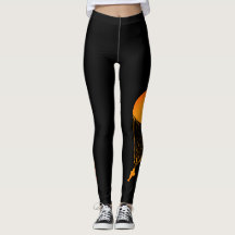Leggings aan boord "Parachutiste" zwart/Oranje