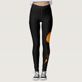 Leggings aan boord "Parachutiste" zwart/Oranje