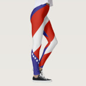 leggings-aangepaste kleuren van de Amerikaanse vla Leggings (Rechts)