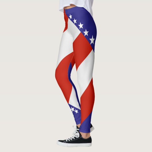 leggings-aangepaste kleuren van de Amerikaanse vla Leggings (Links)