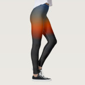 Leggings Abstract Diep Zonnegekleurde Banden (Rechts)