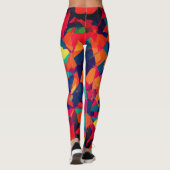 Leggings Abstract kleurrijk ontwerp (Achterkant)