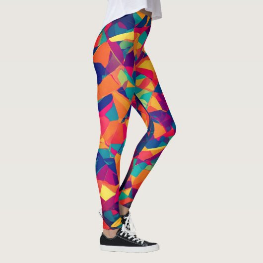 Leggings Abstract kleurrijk ontwerp (Rechts)